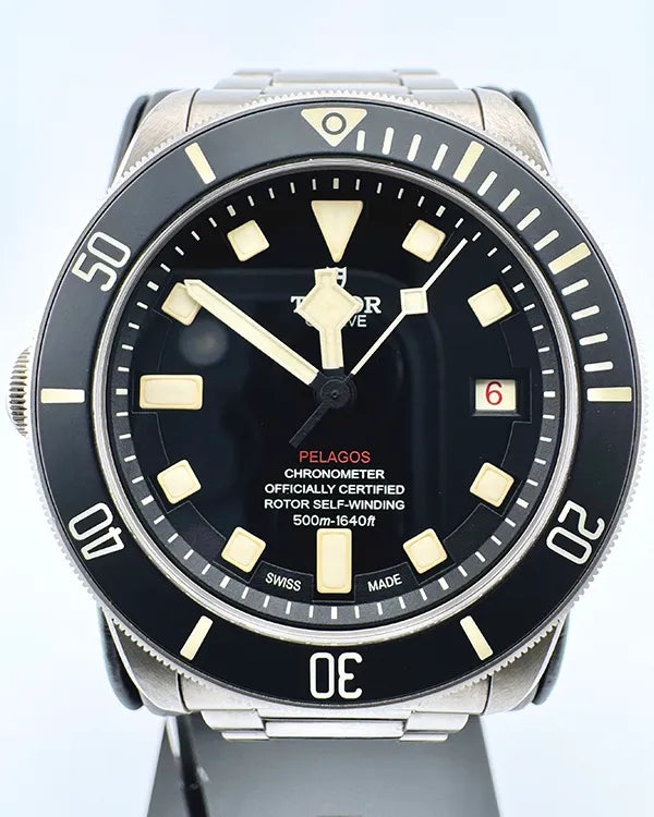 No Reserve - 2020 Tudor Pelagos 42MM Black Dial Titanium Bracelet (25610TNL)