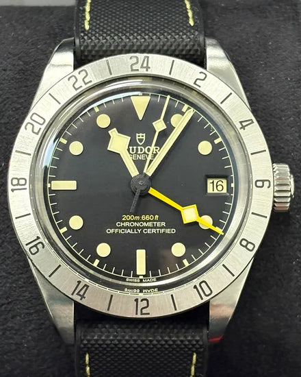 2022 Tudor Black Bay Pro GMT 39MM Black Dial Rubber Strap (79470)