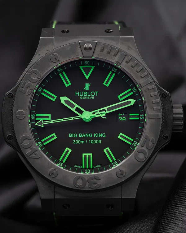 Hublot Big Bang King 48MM Strap Ceramic Black Dial Rubber Strap (322.CI.1190.GR.ABG11)