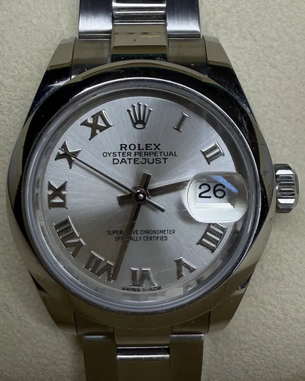 2019 Rolex Lady-Datejust 28MM Silver Dial Oyster Bracelet (279160)