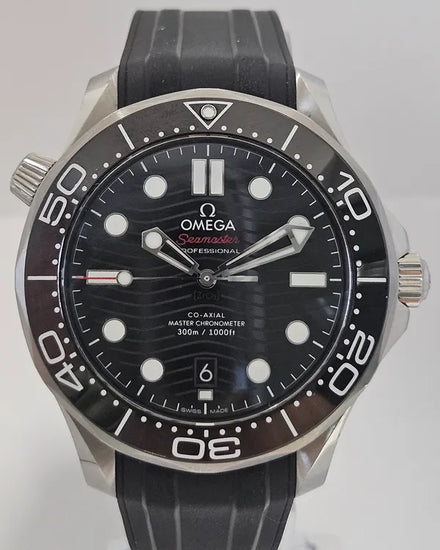 2023 Omega Seamaster Diver 300M 42MM Black Dial Rubber Strap (210.32.42.20.01.001)