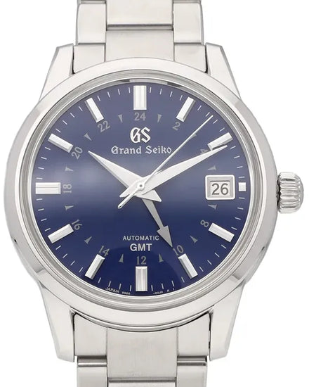 Grand Seiko Automatic GMT "Hodinkee" L.E. 39.5MM Blue Dial Steel Bracelet (SBGM239)