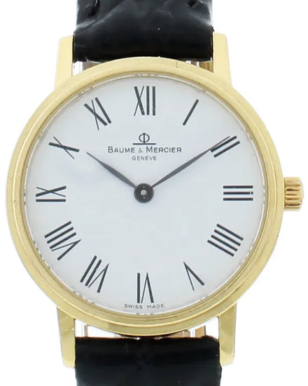 Baume & Mercier Classima 24MM Quartz White Dial Aftermarket Leather Strap (MOA08071)