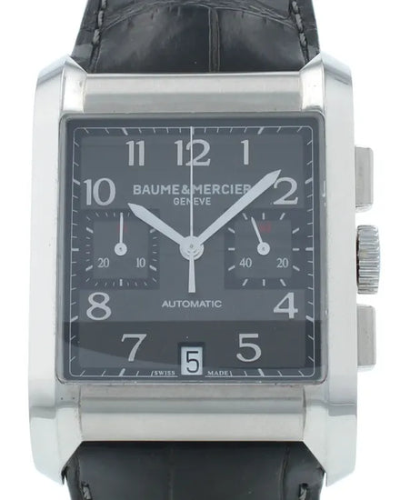 Baume & Mercier Hampton XL 47MM Black Dial Leather Strap (M0A10030)