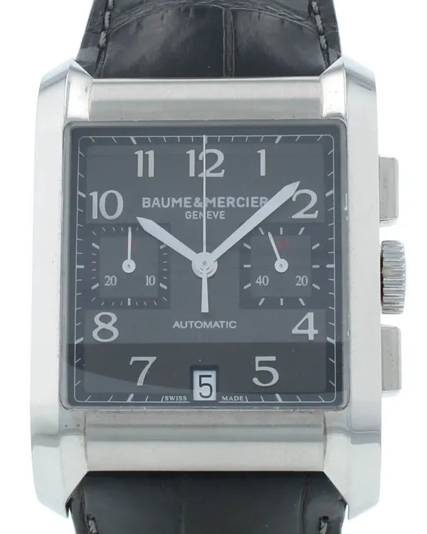 Baume & Mercier Hampton 47MM Black Dial Leather Strap (M0A10030)