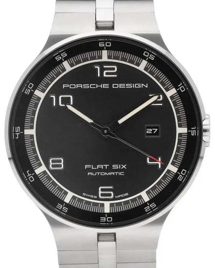 Porsche Design Flat Six 40MM Black Dial Steel Bracelet (P.635142440276)