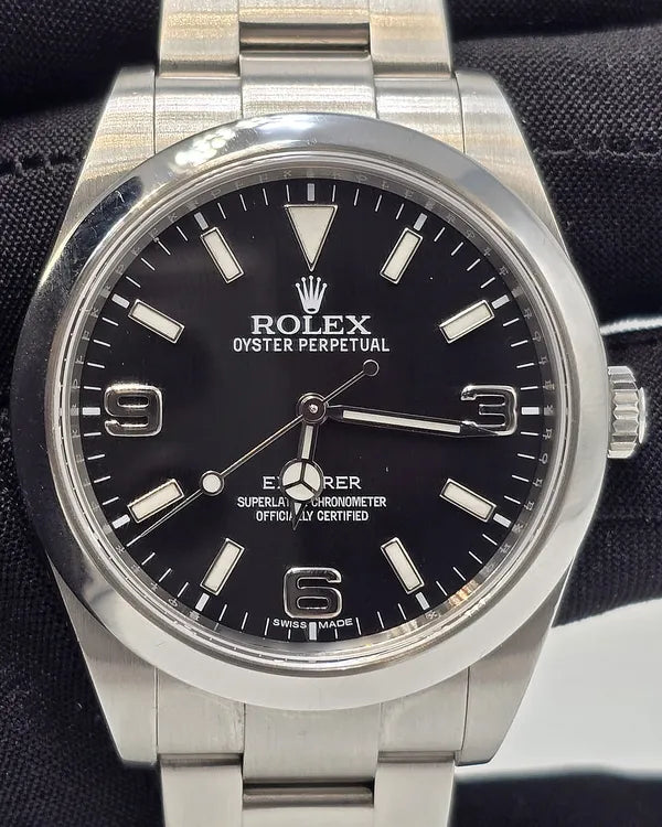 Rolex Explorer 39MM Black Dial Oyster Bracelet (214270)