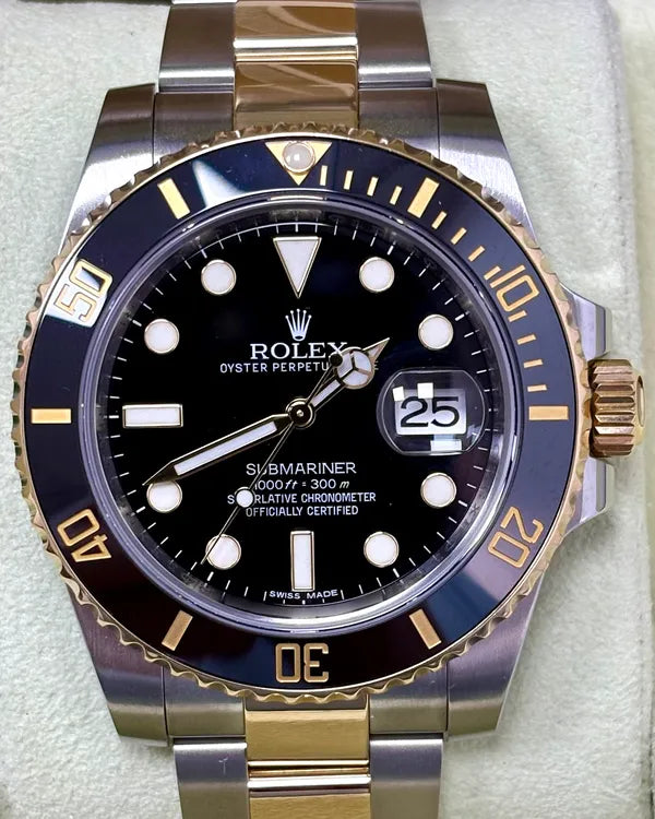 2014 Rolex Submariner Date 40MM Black Dial Two-Tone Oyster Bracelet (116613LN)