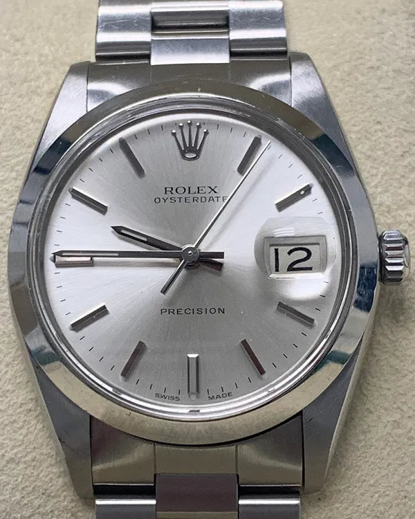 Rolex Oyster Precision 34MM Silver Dial Steel Bracelet (6694)