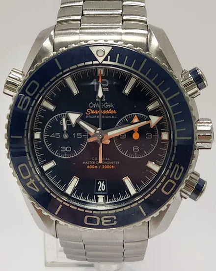 2018 Omega Seamaster Planet Ocean 600M 45.5MM Blue Dial Steel Bracelet (215.30.46.51.03.001)