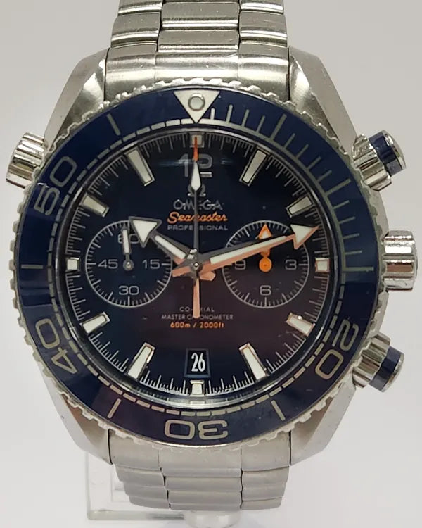 2018 Omega Seamaster Planet Ocean 600M 45.5MM Blue Dial Steel Bracelet (215.30.46.51.03.001)