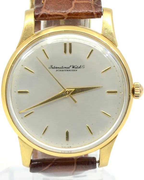 IWC Schaffhausen Vintage 35MM White Dial Aftermarket Leather Strap (1963)