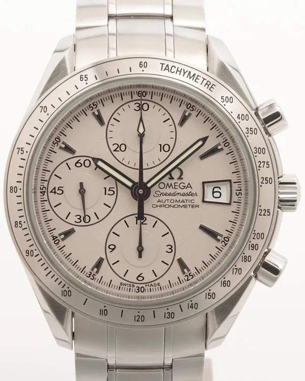Omega Speedmaster Date / Day-Date 40MM Silver Dial Steel Bracelet (3211.30.00)