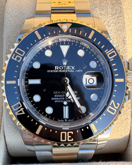2024 Rolex Sea-Dweller 43MM Black Dial Two-Tone Oyster Bracelet (126603)