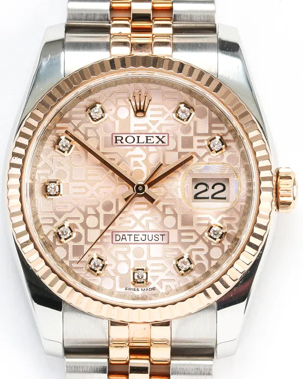Rolex Datejust 36MM Champagne "Jubilee" Dial Two-Tone Jubilee Bracelet (116231)