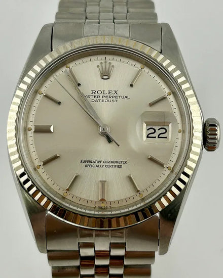 Rolex Datejust 36MM Silver "Pie Pan" Dial Jubilee Bracelet (1601)