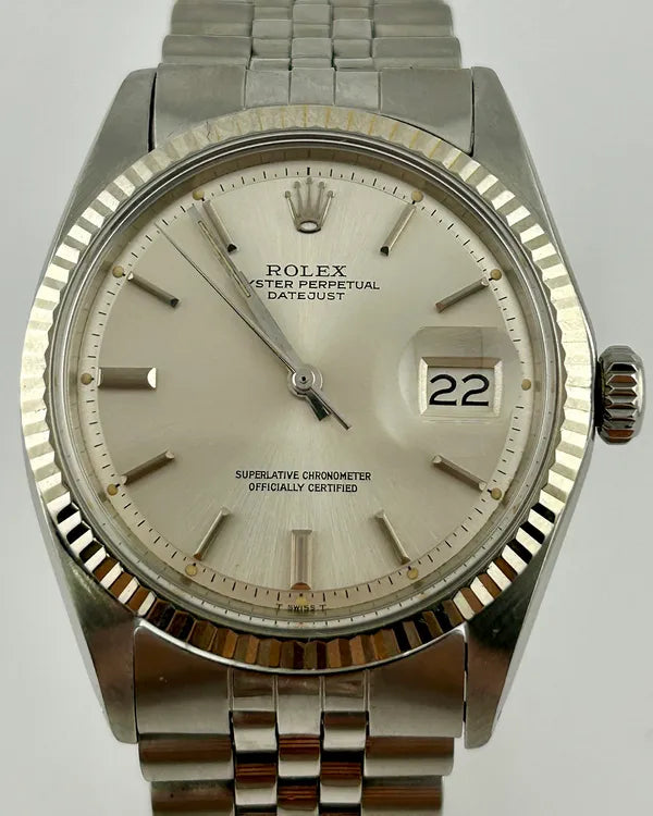 Rolex Datejust 36MM Silver "Pie Pan" Dial Jubilee Bracelet (1601)