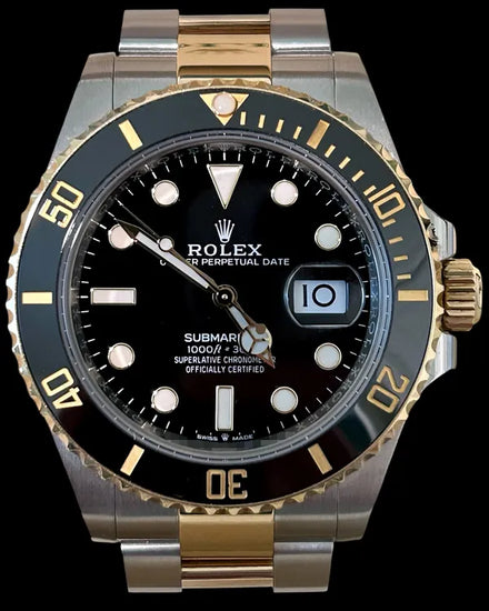 No Reserve - 2021 Rolex Submariner Date 41MM Black Dial Two-Tone Oyster Bracelet (126613LN)