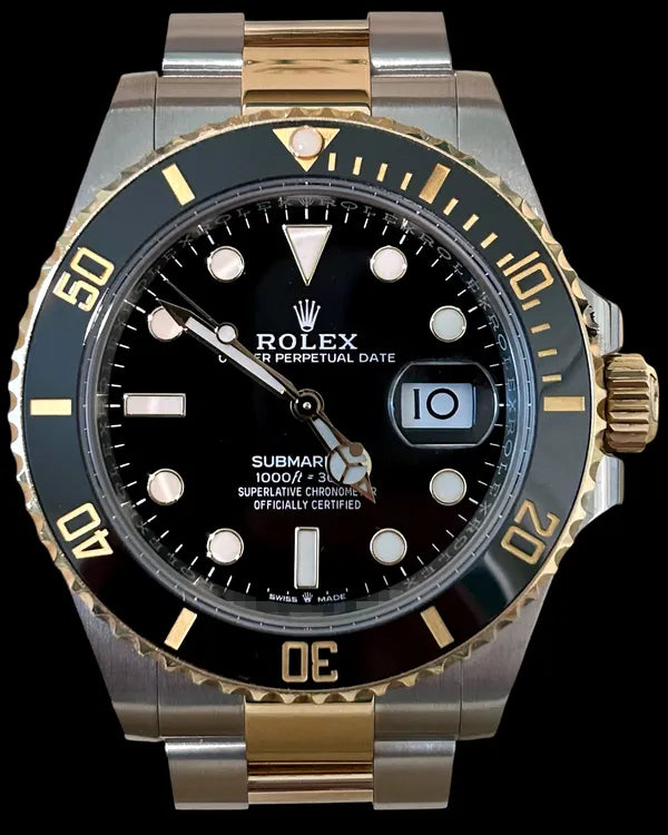 2021 Rolex Submariner Date 41MM Black Dial Two-Tone Oyster Bracelet (126613LN)