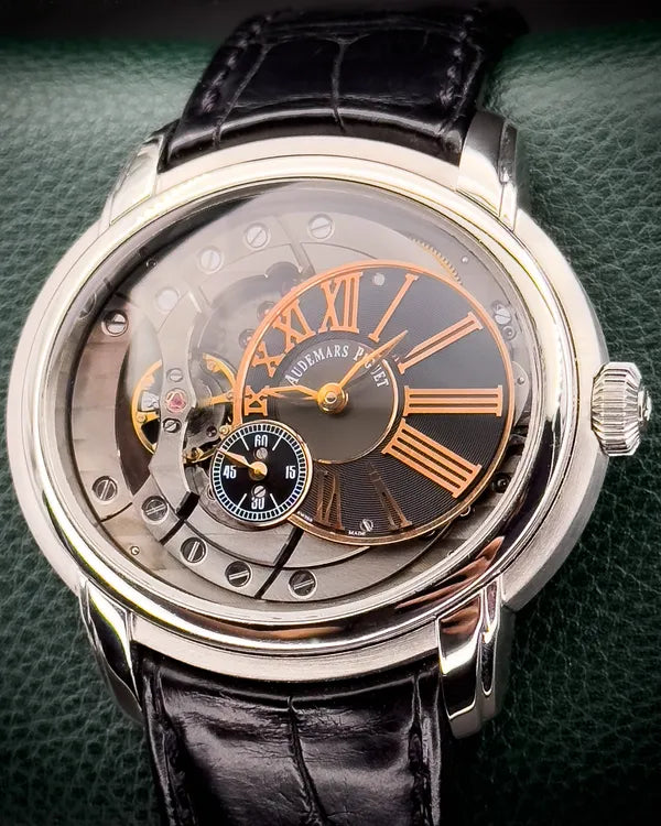 Audemars Piguet Millenary 4101 47MM Skeleton Dial Leather Strap (15350ST.OO.D002CR.01)