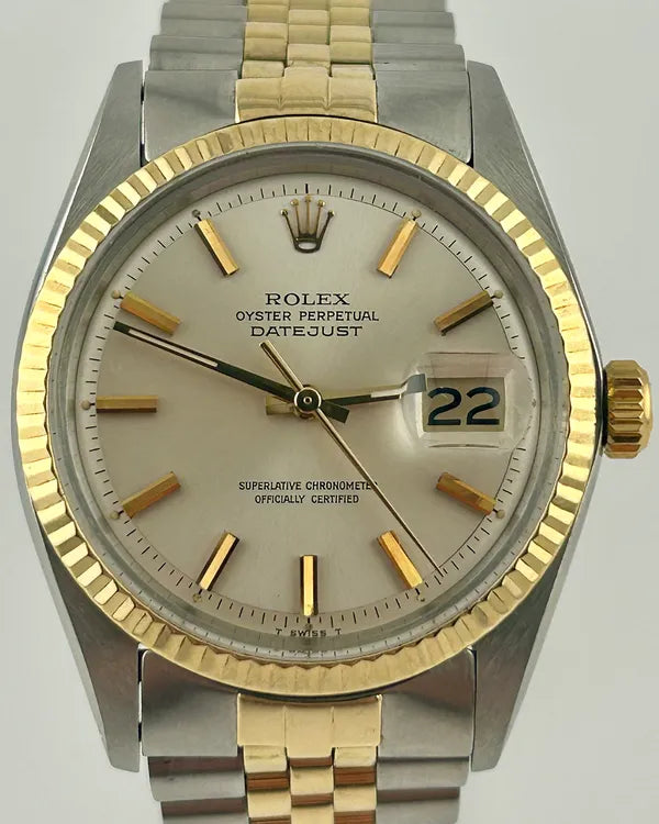 Rolex Datejust 36MM Silver Dial Two-Tone Jubilee Bracelet (1601)