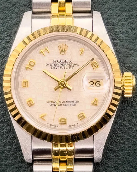 1991 (X Serial) Rolex Lady-Datejust 26MM White "Jubilee" Dial Two-Tone Jubilee Bracelet (69173)