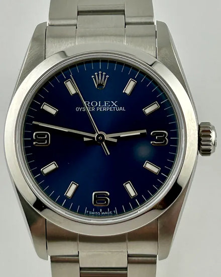 1998 (U.9 Serial) Rolex Oyster Perpetual 31MM Blue Dial Oyster Bracelet (67480)