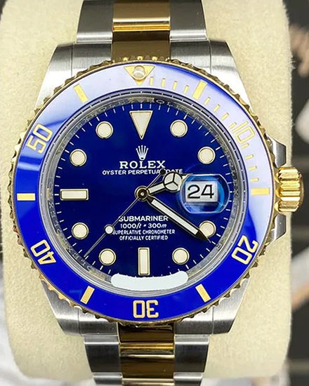 2021 Rolex Submariner Date "Bluesy" 41MM Blue Dial Two-Tone Oyster Bracelet (126613LB)