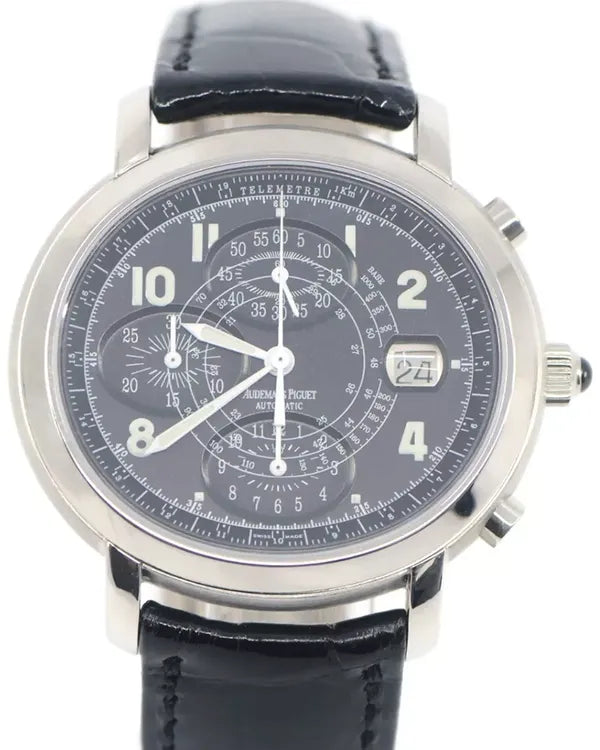 Audemars Piguet Millenary 41MM Black Dial Leather Strap (25897ST)