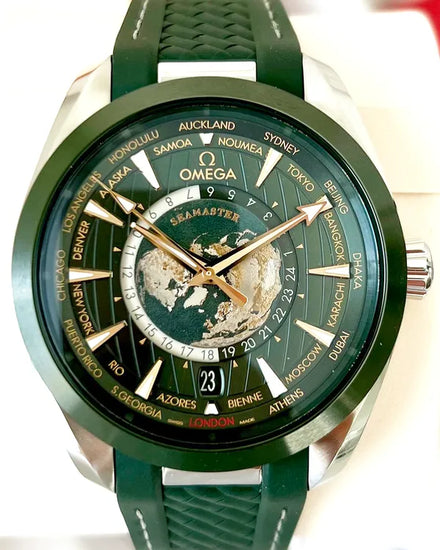 2024 Omega Seamaster Aqua Terra 150M 43MM Green Dial Rubber Strap (220.32.43.22.10.001)