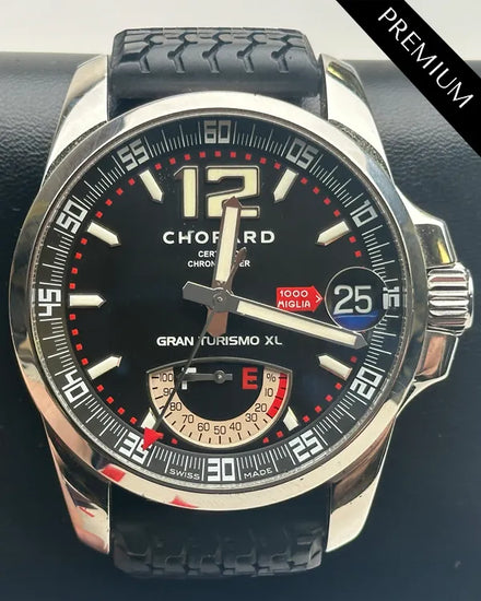 Chopard Mille Miglia GT XL "Gran Turismo" 44MM Black Dial Rubber Strap (168457-3001)
