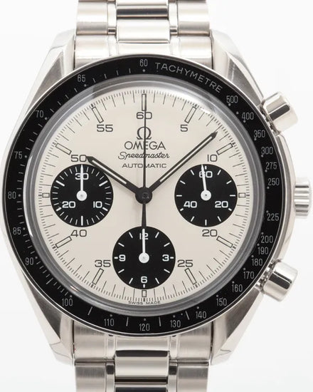Omega Speedmaster Reduced "Marui Panda" L.E. 39MM White Dial Steel Barcelet (3510.21.00)