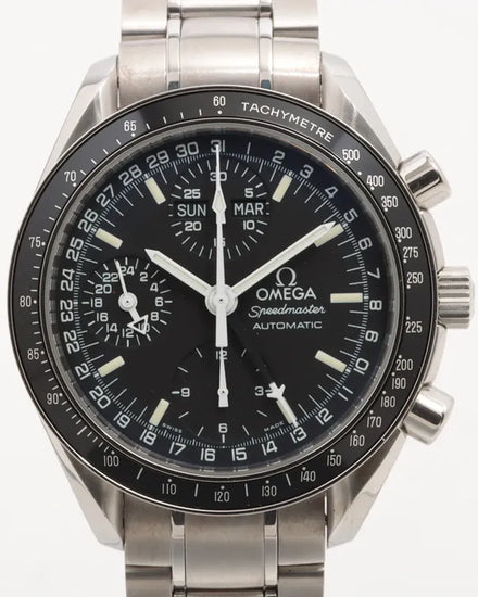 Omega Speedmaster Day Date 39MM Black Dial Steel Bracelet (3520.50.00)