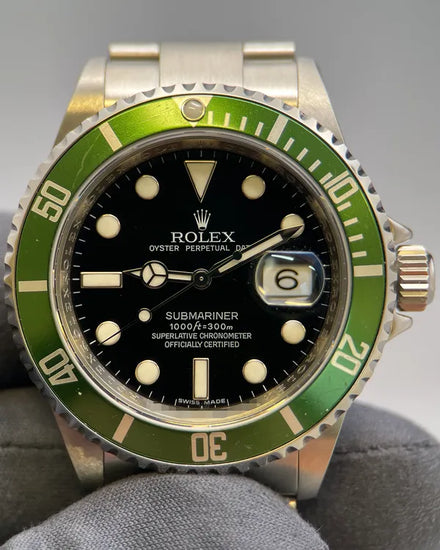 2009 Rolex Submariner Date "Kermit" 40MM Black Dial Oyster Bracelet (16610LV)