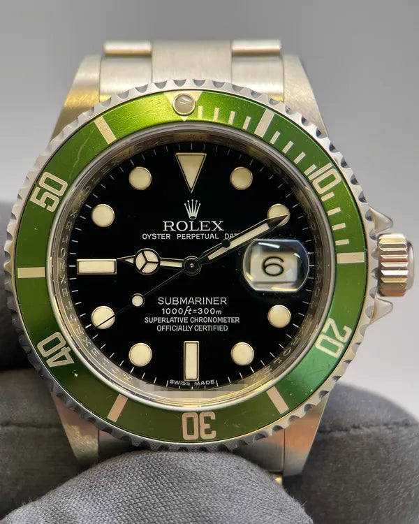 2009 Rolex Submariner Date "Kermit" 40MM Black Dial Oyster Bracelet (16610LV)