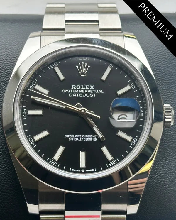 2024 Rolex Datejust 41MM Black Dial Oyster Bracelet (126300)