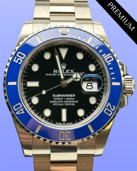 2023 Rolex Submariner Date "Cookie Monster" 41MM Black Dial White Gold Oyster Bracelet (126619LB)