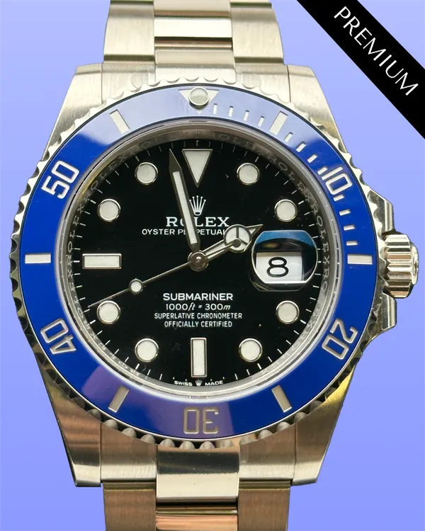 2023 Rolex Submariner Date "Cookie Monster" 41MM Black Dial White Gold Oyster Bracelet (126619LB)
