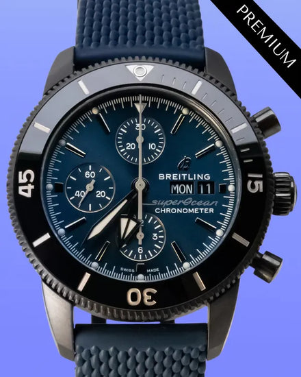 Breitling Superocean Heritage "Outerknown" 44MM Blue Dial Rubber Strap (M13313)