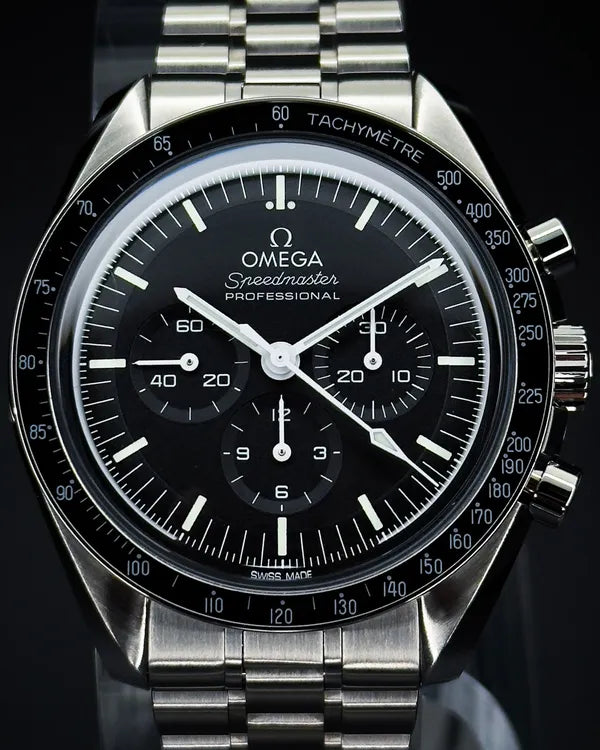 2022 Omega Speedmaster Professional Moonwatch 42MM Black Dial Steel Bracelet (310.30.42.50.01.001)