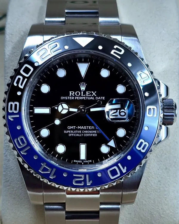 2017 Rolex GMT-Master II "Batman" 40MM Black Dial Oyster Bracelet (116710BLNR)