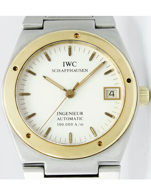 IWC Schaffhausen Ingenieur 500.000 A/m 34MM White Dial Steel Bracelet (IW3508)