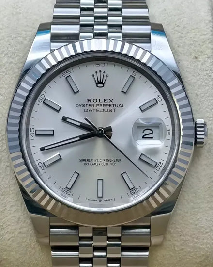 2019 Rolex Datejust 41MM Silver Dial Jubilee Bracelet (126334)