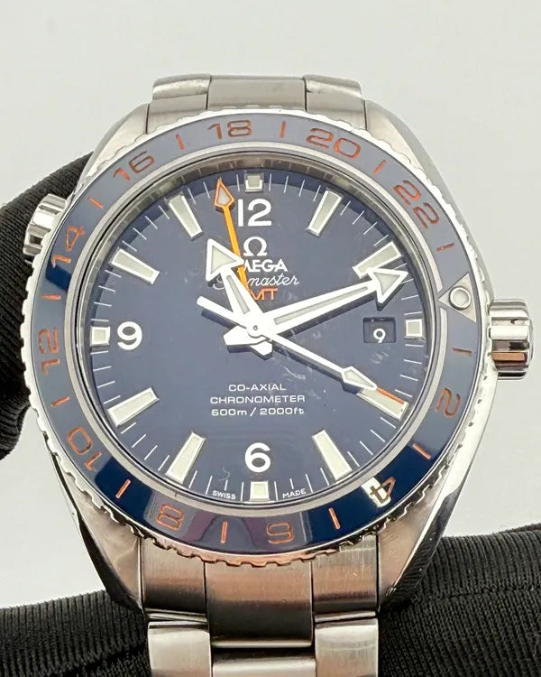 2014 Omega Seamaster Planet Ocean 600M 43.5MM Blue Dial Steel Bracelet (232.30.44.22.03.001)