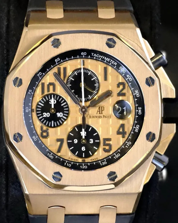 2016 Audemars Piguet Royal Oak Offshore 42MM Champagne Dial Rubber Strap (26470OR.OO.A002CR.01)