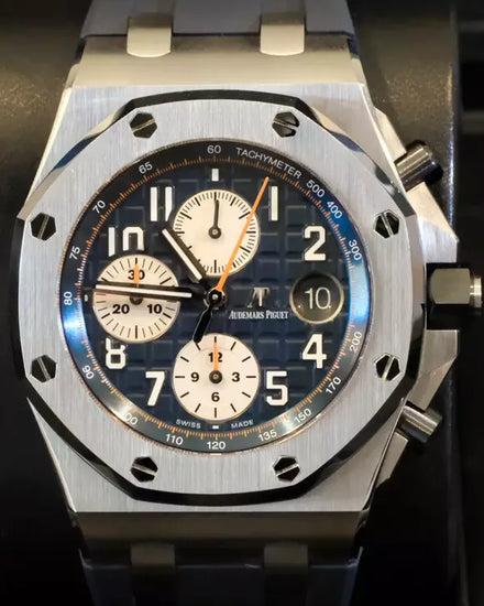 2015 Audemars Piguet Royal Oak Offshore "Navy" 42MM Blue Dial Rubber Strap (26470ST.OO.A027CA.01)