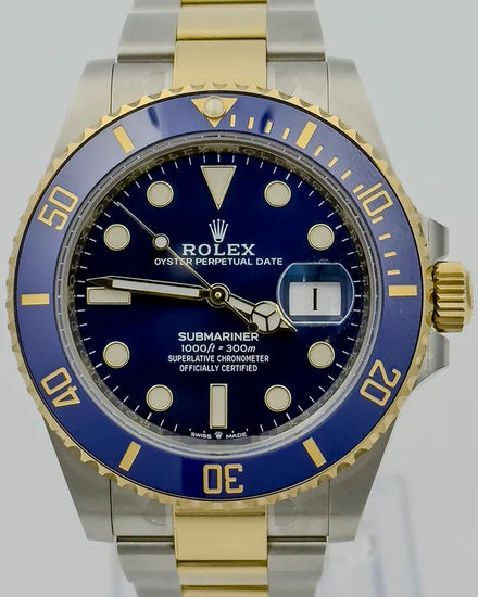 2022 Rolex Submariner Date "Bluesy" 41MM Blue Dial Two-Tone Oyster Bracelet (126613LB)