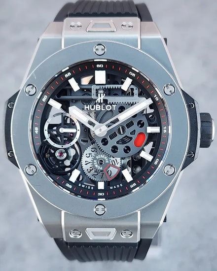 2017 Hublot Big Bang Meca-10 45MM Skeleton Dial Rubber Strap (414.NI.1123.RX)