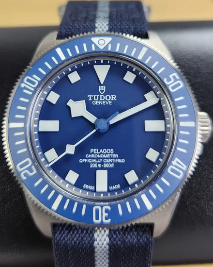 No Reserve - 2025 Tudor Pelagos FXD 42MM Blue Dial Textile Strap (25707B/24)