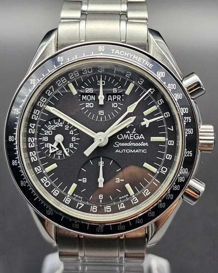 Omega Speedmaster Day-Date 39MM Black Dial Steel Bracelet (3520.50.00)